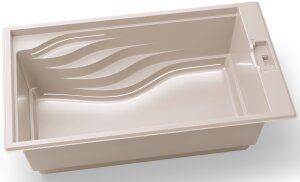 Graphen Einbaupool 5,4 x 3,48 m mit LED – Premium Fertigpool aus Keramik Waterrows Organic Single 54