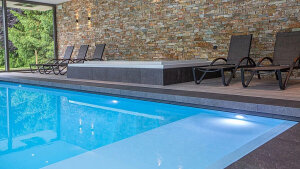 Renolit Alkorplan Schwimmbadfolie Relief 1,8 mm Stärke Zuschnitt 1,65m Breite 1 m Länge Hellblau