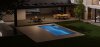 Designer Fertigpool 8,8 x 3,8 m mit LED & Graphen-Technologie – Premium Einbaupool Waterrows Organic Double 88
