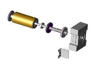 Bieri Aufrollvorrichtung Unterflur Gleitlager Einbautiefe max 1.2 m Rollmatic 4,5 x 12 m Ø 154 mm BAC 2
