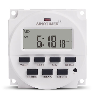 SINOTIMER TM618N Programmierbarer Timer-Schalter – 220V / 230V AC