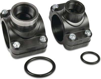 PP-Anbohrschelle d 63 mm x 3/4" mit Innengewinde - verstärkt