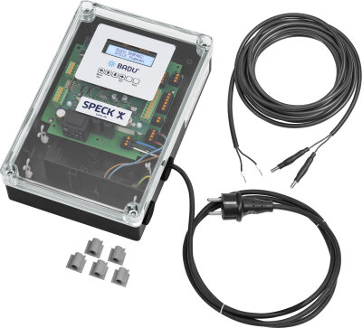 Speck Badu BNR 402 Wasserstandsregelung und Springbrunnensteruerung mit Magnetventil und Sensor Kabellänge 25m