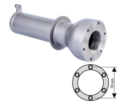 Allfit Wanddurchführung 240 mm G2 IG x G1½ IG Folien Edelstahl
