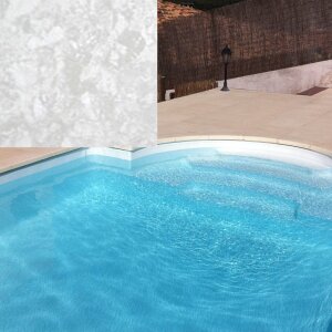 Elbtal Elbe Pool Surface SBGD 160 bedruckt 1,6 mm 1,65m x 25m 41,25 m²  Rolle black peral