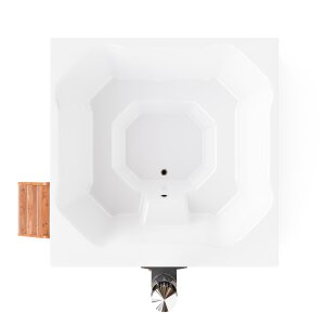 Badefass mit Außenofen für den Außenbereich Hottub Elite Quattro 200