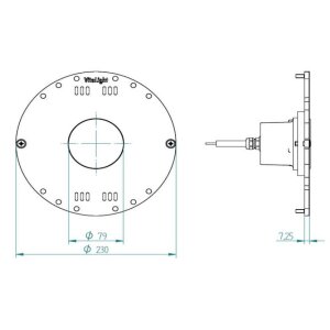 VitaLight® 16/4 POWER LED 3.0 Hubbodenscheinwerfer – RGBW, 24 V DC Bronze