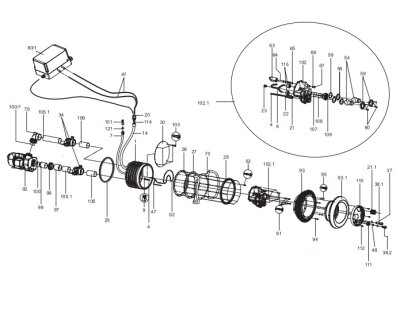 Noppendichtung D 380 mm für BaduJet Primavera Deluxe Vormontagesatz