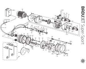 Rechteckblende weiß für BaduJet Super-Sport