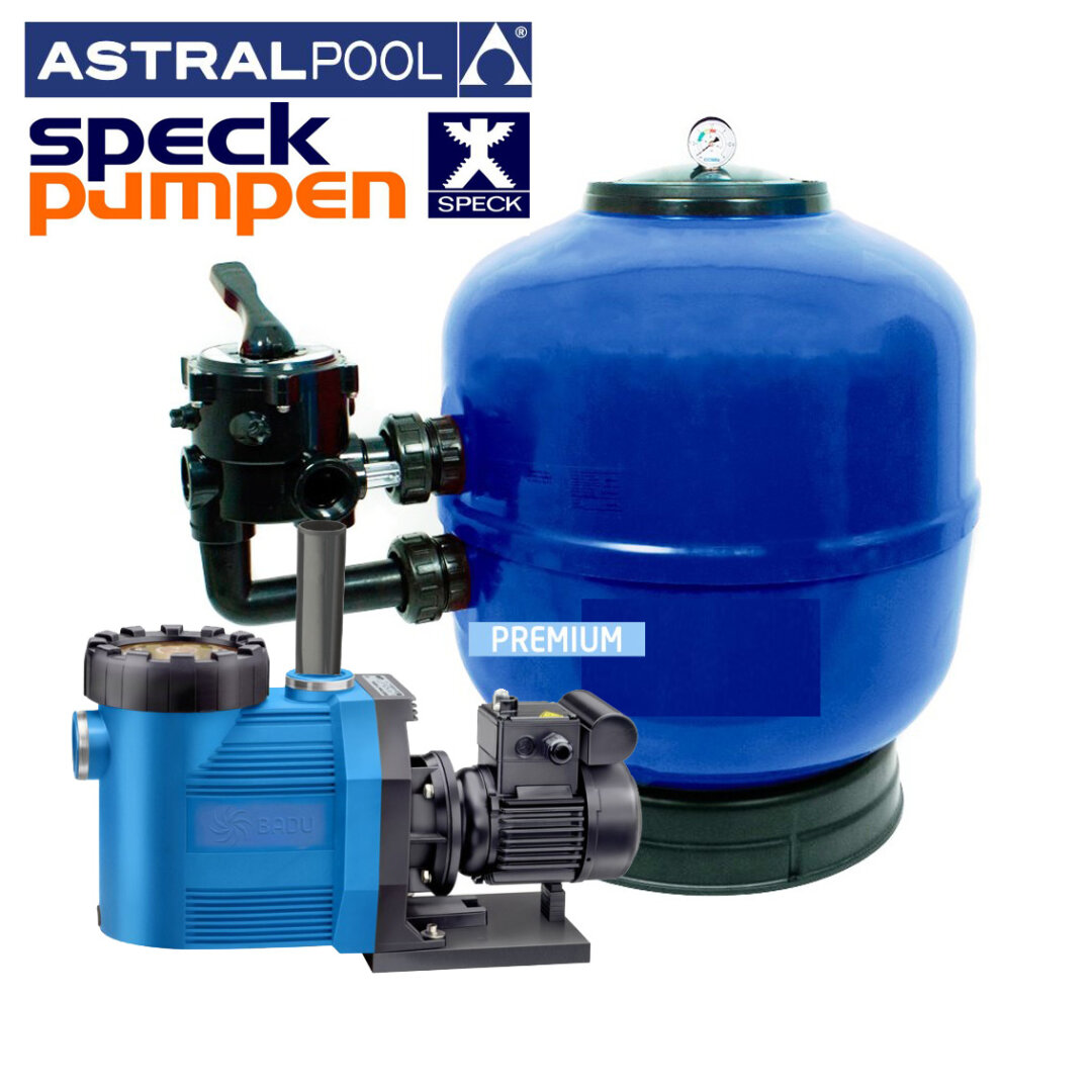 Fluidra Aktion Sandfilteranlage Girona Comfort Speck Badu Prime d 630 mit Speck Pumpe Prime 13 400 Volt für Beckeninhalt bis 65 m³