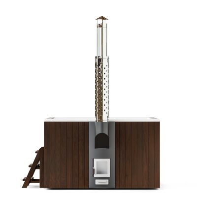 Badefass mit Ofenheizung für den Außenbereich Hottub Elite Quattro 180