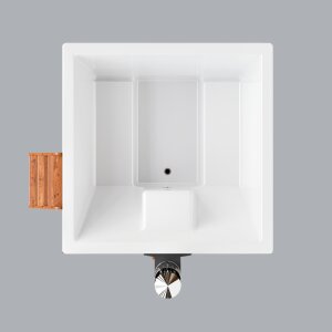 Badefass mit Ofenheizung für den Außenbereich Hottub Elite Quattro 180
