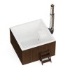Badefass mit Ofenheizung für den Außenbereich Hottub Elite Quattro 180