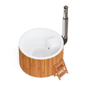 Badefass mit interner Ofenheizug für den Außenbereich Hottub Elite 200