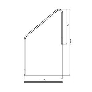REKU Handlauf für Eleganz 60 V4A aus Rundrohr,...