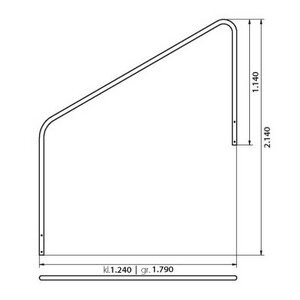 REKU Handlauf für Eleganz 80 V4A aus Rundrohr,...
