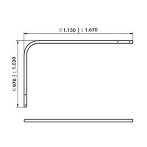 REKU Handlauf für Eleganz 80 V4A, Unterteil,...