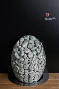 Einbauflansch für elektrischen Saunaofen Drop