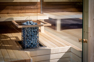 Einbauflansch für elektrischen Saunaofen CLIFF & STEEL