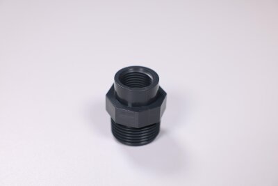 PVC Reduktionsnippel 1/2" IG x 1" AG