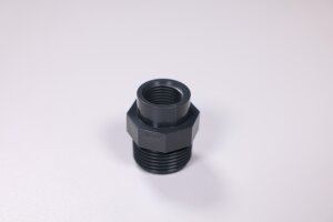 PVC Reduktionsnippel 1/2" IG x 1" AG