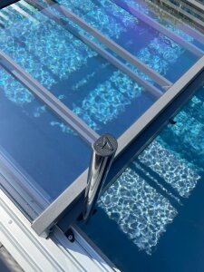 Poolüberdachung Flach Alukov PARADE LOW