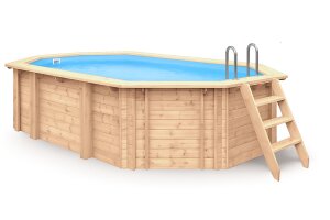 Holzpool Bali nachhaltiges Familienschwimmbad aus Holz