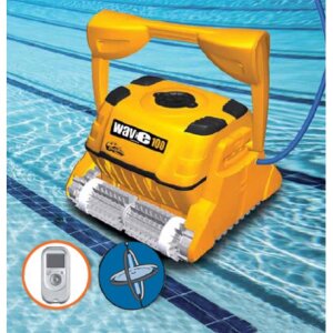 Dolphin Wave 100 CB Poolreiniger für gewerbliche Becken für Pools bis 25 Metern Combi-Bürste