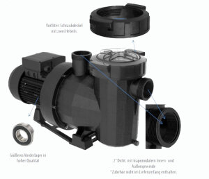 Schwimmbadpumpe Victoria Plus Silent 300M 41 m3/h 2,24 kW bei 10 m WS 230 V
