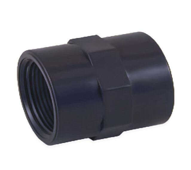 Cepex PVC Doppelgewindemuffe 1 1/2" IG x 1 1/2" IG