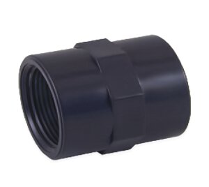 PVC Doppelgewindemuffe 1 1/2" IG  x 1 1/2" IG