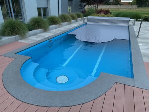 Schwimmbad Rollladen 7,0 x 3,5 m Oberflur Classic Line Standard