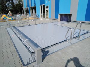 Schwimmbad Rollladen 8,0 x 4,0 m Oberflur Classic Line Standard