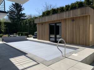 Schwimmbad Rollladen 9,0 x 4,5 m Oberflur Classic Line Standard