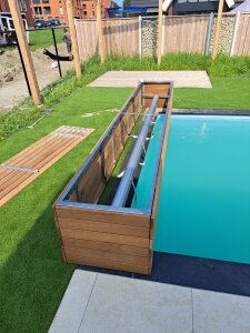 Liderpool Box Mobil Rollladen Oberflur-Aufrollvorrichtung mit Einbaukasten