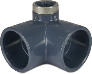 PVC Winkel 90° mit Entleerung seitlich Ø 50 mm...