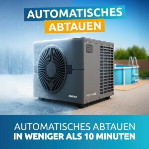 Poolex Nano New 3,5 kW Pool-W&auml;rmepumpe Plug & Play bis 20 m&sup3; &ndash; Heizen & K&uuml;hlen