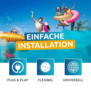 Poolex Nano New 3,5 kW Pool-W&auml;rmepumpe Plug & Play bis 20 m&sup3; &ndash; Heizen & K&uuml;hlen