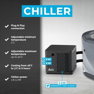 Netspa Järvi Ice Bath Chiller 5 kW Eisbad Komplettset