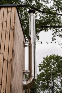 HUUM Schornstein-Hauptset Edelstahl (Deckendurchf&uuml;hrung)