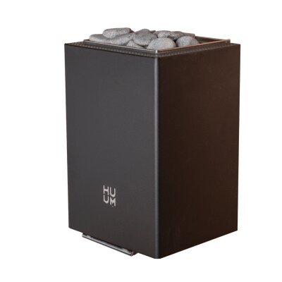 Elektrischer Saunaofen HUUM CORE Wall Mini Combi 3,6 kW mit Verdampfer Schwarz
