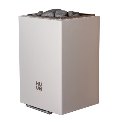 Elektrischer Saunaofen HUUM CORE Wall Mini Combi 3,6 kW mit Verdampfer Wei&szlig;
