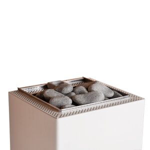 Elektrischer Saunaofen HUUM CORE Wall Mini Combi 3,6 kW mit Verdampfer Wei&szlig;