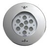 Wibre Schwimmbad-Scheinwerfer Standard Schutzart IP68 V4A-Edelstahl 15 POW-LED 3225 lm 4500K neutral white total 42 W 120&deg; flood UW, 2x2,5 qmm