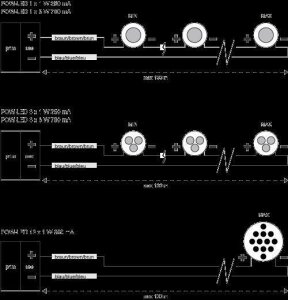Wibre Konstantstromnetzteile 350mA 700mA f&uuml;r POW LED Module Netzteil f&uuml;r max. 6 POW-LED 3W Modul, 1400mA IP65