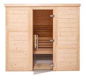 Saunatop Sauna Eifel Rubin 4 Blockbohlensauna 4-Eck...