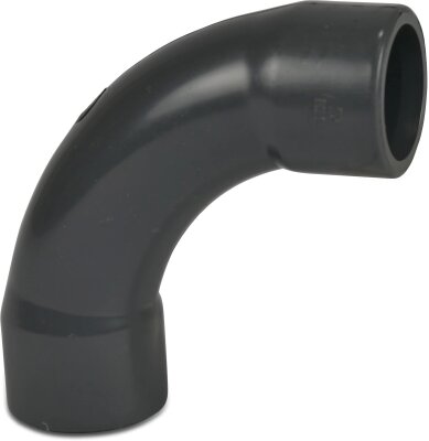 PVC Bogen 90&deg; Premium Spritzguss Klebemuffe &Oslash; 50 mm 16 bar