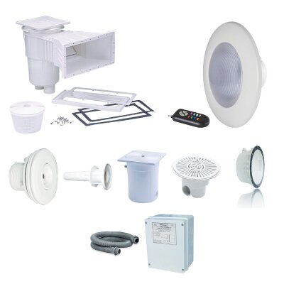Astral Einbauteile-Set Folienbecken bis 8 &times; 4 m &ndash; Breitmaulskimmer, Aquasphere