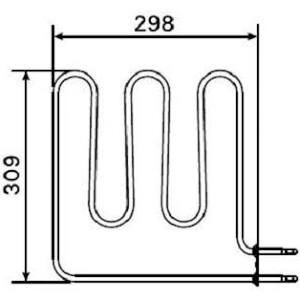 Harvia Heizstab 1500W ZSB-224 für Vega BC45