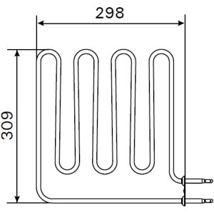 Harvia Heizstab 2000W ZSB-226 f. Vega BC60